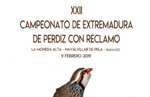 Navalvillar de Pela será escenario el 9 de febrero del Campeonato de Extremadura de Perdiz con Reclamo