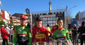 Desi Castro del Extremadura-Ecopilas, primera clasificada en categoría élite en la Maratón BTT de la Miel