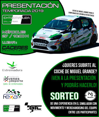 El Extremadura Rallye Team presenta sus credenciales para la nueva temporada