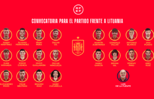 Lista de convocados para el encuentro ante Lituania
