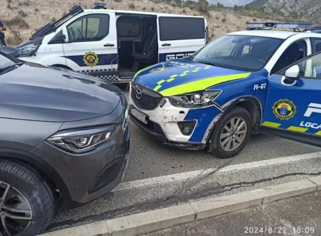 persecución en Valencia a un coche robado