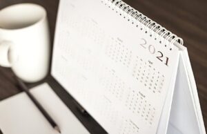 Imagen de archivo de un calendario correspondiente al año 2021.