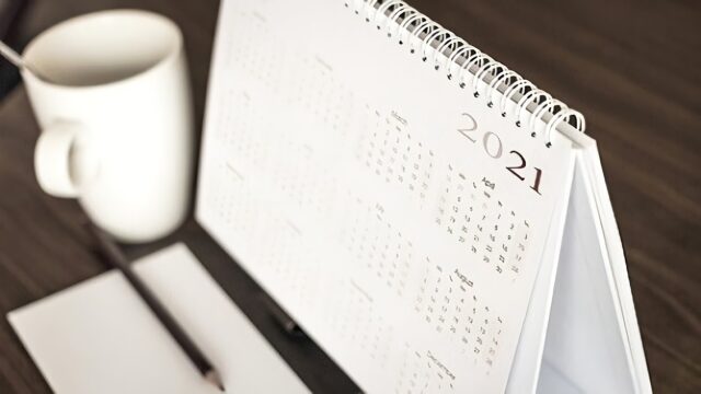 Imagen de archivo de un calendario correspondiente al año 2021.