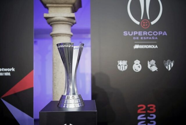 Imagen del sorteo de la Supercopa de España Femenina, celebrado en Mérida. (Real Federación Española de Fútbol)