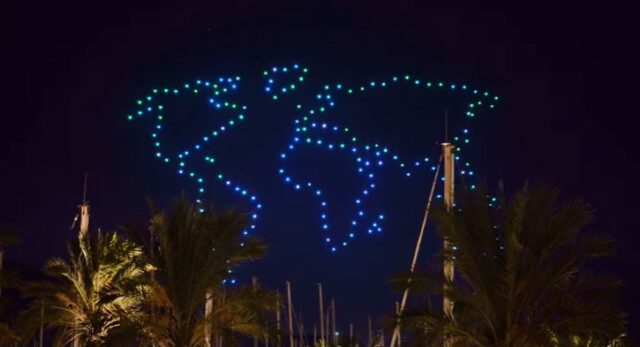 200 drones en el cielo de Cartagena