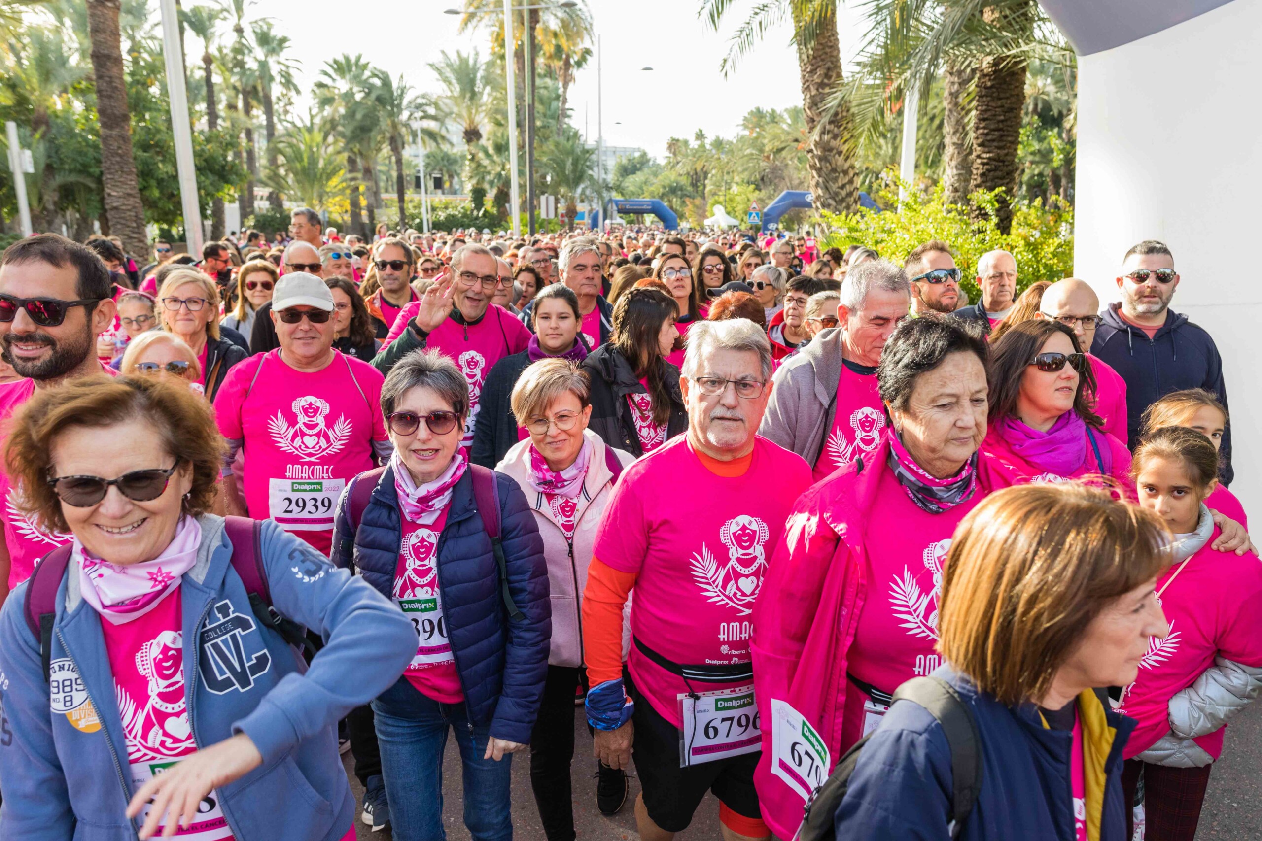 Más de 8.000 solidarios contra el cáncer de mama en Elche - Información