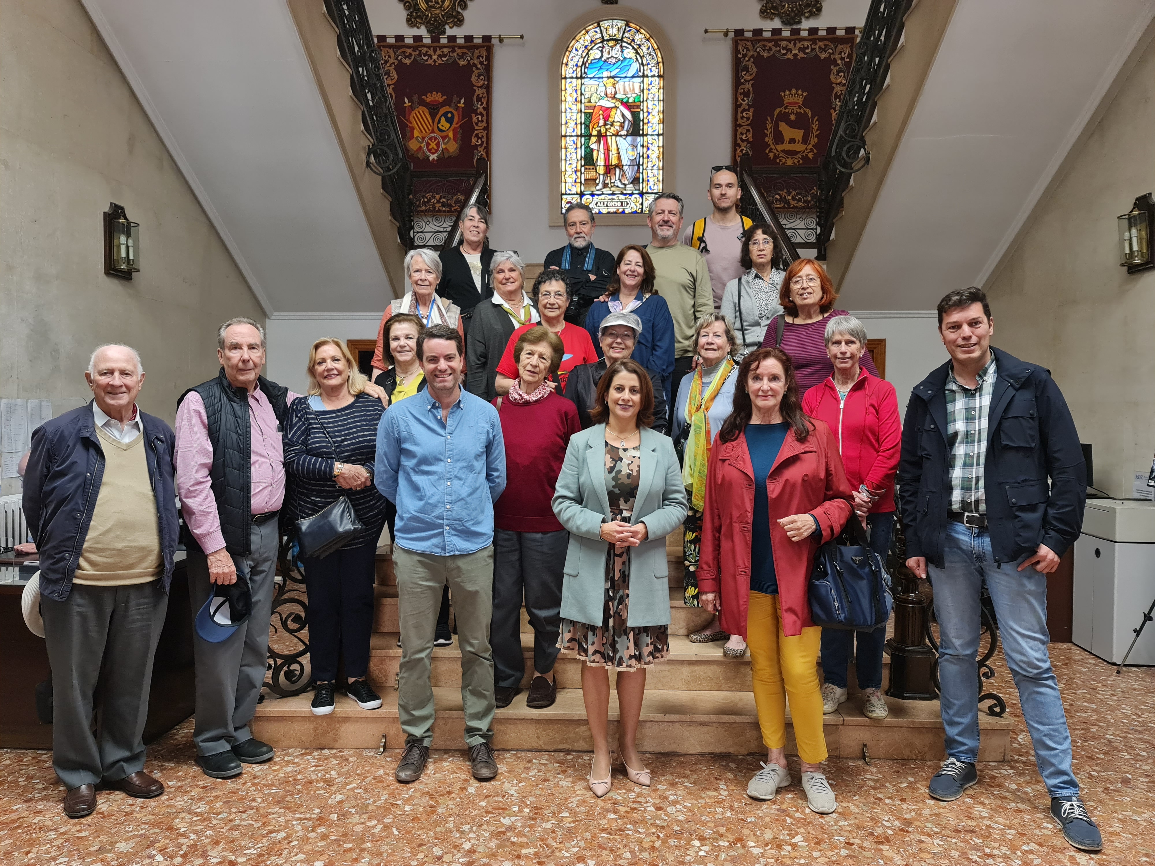 Un grupo de chilenos que realiza la ruta de la Corona de AragÃ³n visita Teruel