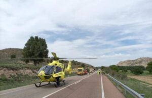 ÚLTIMA HORA | Horror en Teruel: trasladado al hospital un hombre tras un accidente en la N-420