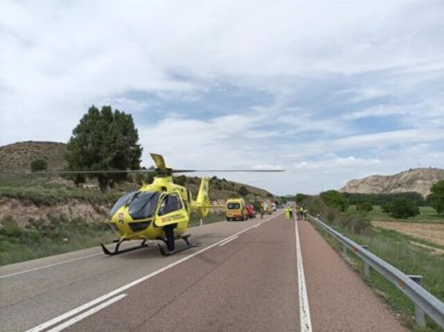 ÚLTIMA HORA | Horror en Teruel: trasladado al hospital un hombre tras un accidente en la N-420