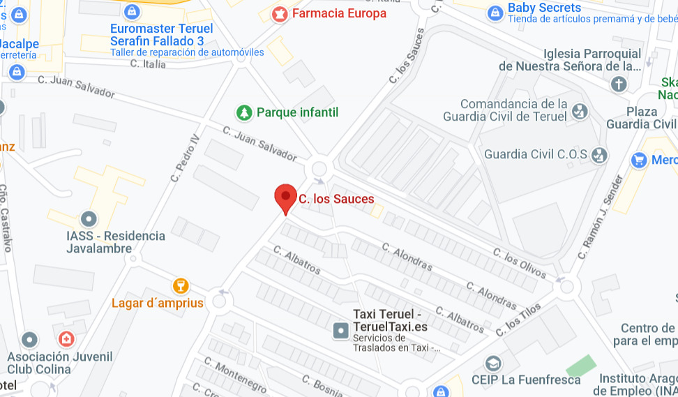 El Ayuntamiento de Teruel saca a la venta 4 parcelas para 38 unifamiliares en la calle de Los Sauces 2