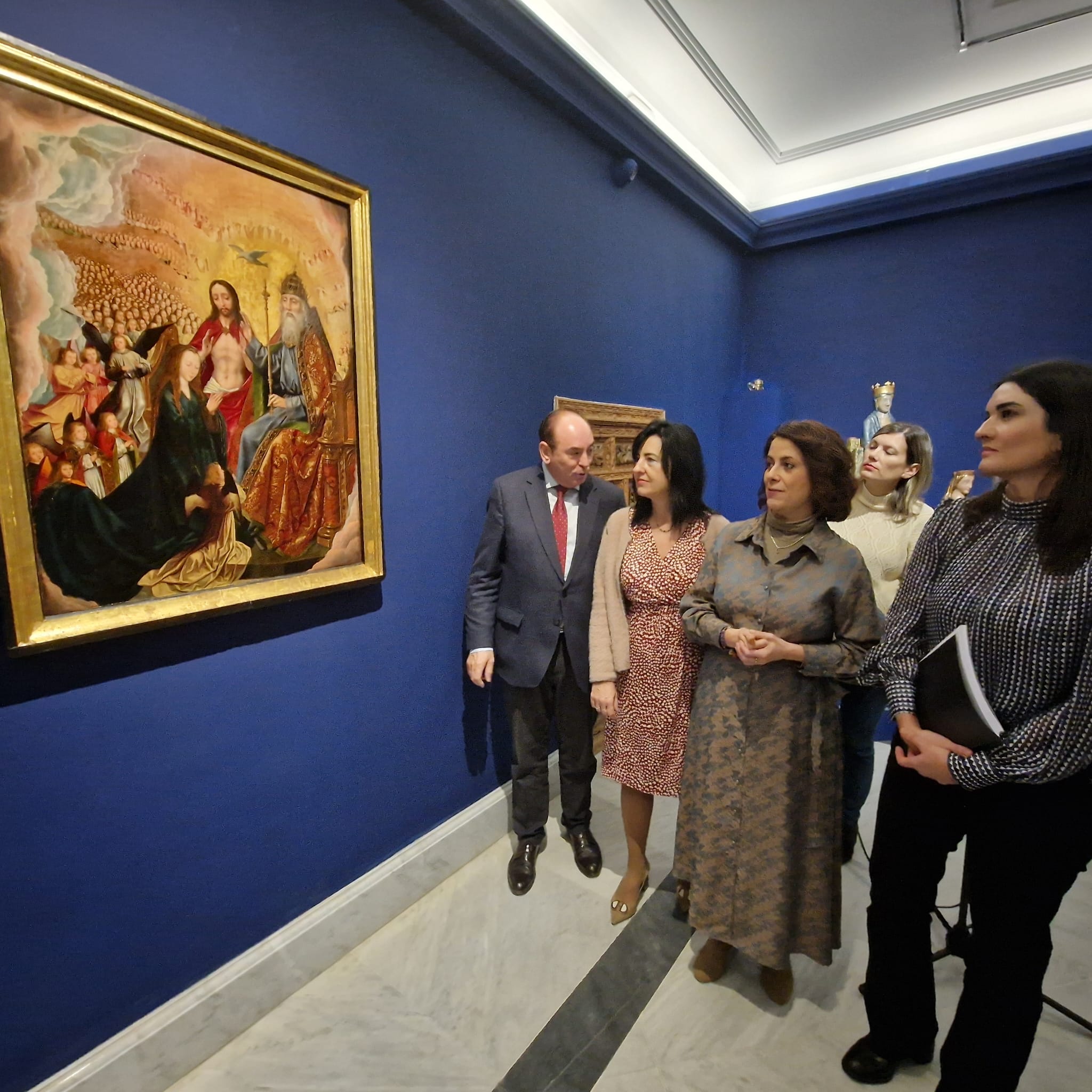 El Museo de Arte Sacro de Teruel luce restaurada la tabla de la IntercesiÃ³n de la Virgen MarÃ­a ante la SantÃ­sima Trinidad