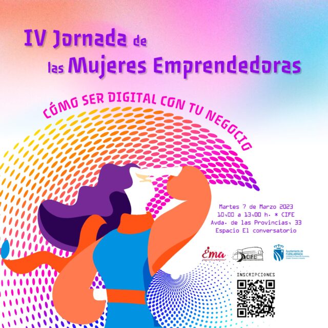 Cartel de la IV Jornada de Mujeres Emprendedoras de Fuenlabrada. (Ayuntamiento de Fuenlabrada)