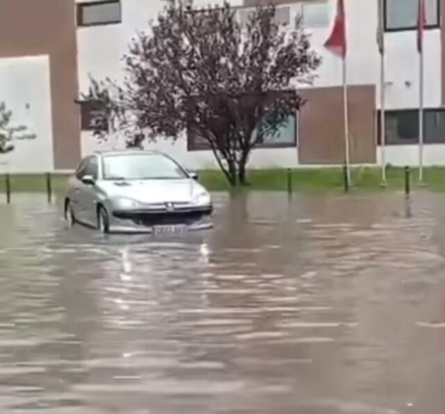 Captura de la inundación en Alcalá de Henares.