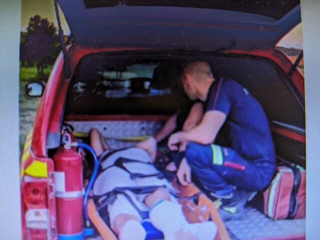 ÚLTIMA HORA | Susto en Burgos: los bomberos auxilian a un hombre con fractura de tobillo