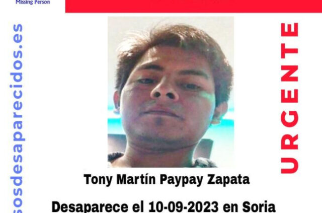 ÚLTIMA HORA | Se pide colaboración ciudadana para encontrar a Tony, un joven de 29 años desaparecido en Soria hace dos semanas
