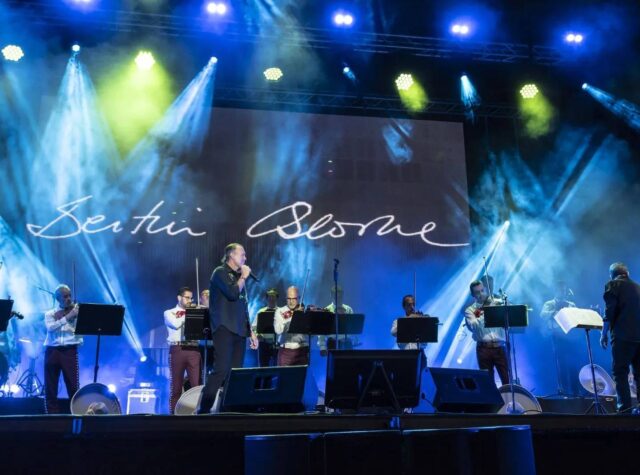 Bertín Osborne, en un concierto en Teror, Gran Canaria. (Instragram)