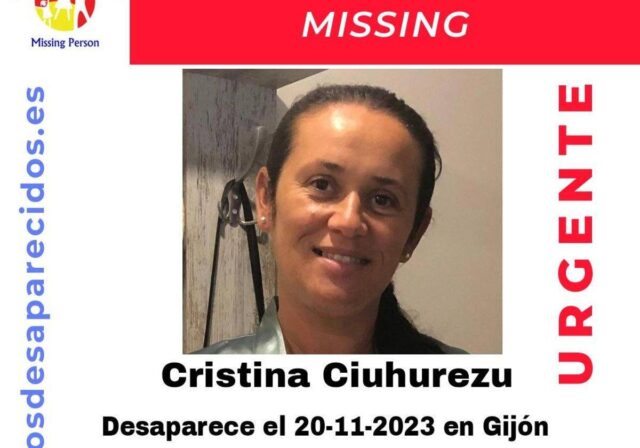 ÚLTIMA HORA | Se pide colaboración para encontrar a Cristina, una mujer de 37 años desaparecida en Gijón este lunes