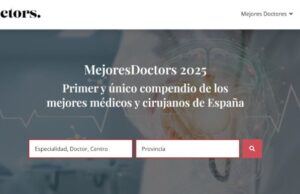 MejoresDoctors amplía su compendio hasta 800 especialistas en España