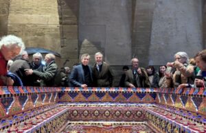 Sigena Mágica recrea el cuarto alfarje de la Sala Capitular del Monasterio