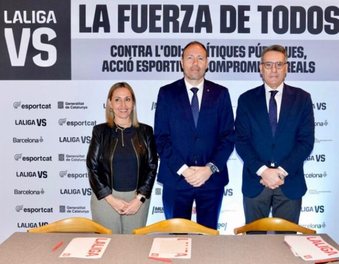 Laliga intensifica su compromiso contra el odio junto al Gobierno de Cataluña