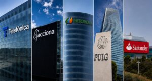 Telefónica, Acciona, Iberdrola, Puig y Santander destacan ante ChatGPT en el IBEX 35