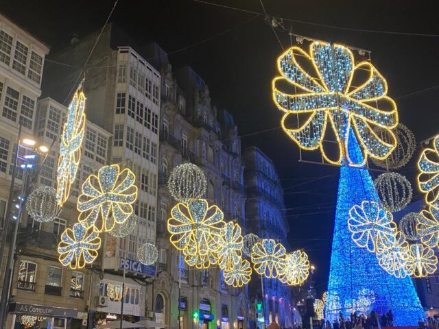Luces de Navidad de Vigo. (C. Lombardía)