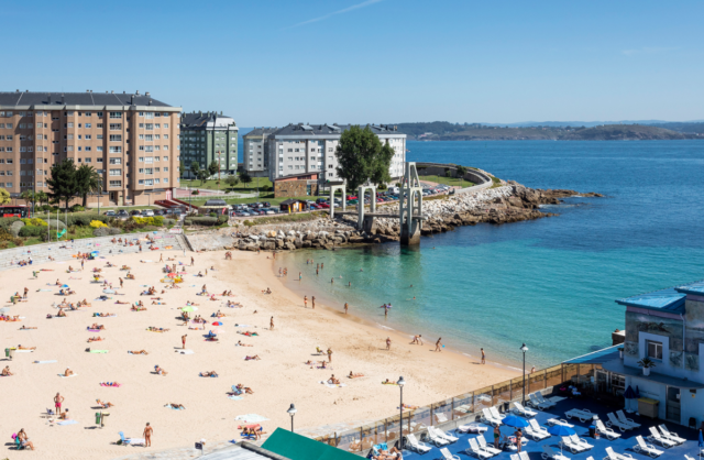 Angustioso rescate en una playa de A Coruña