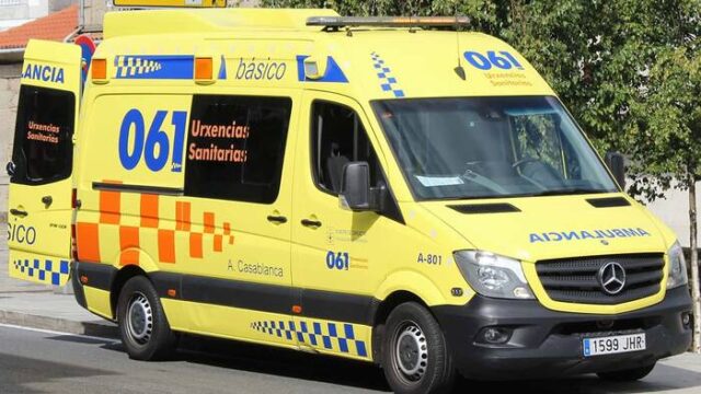 Dos peregrinos atropellados en un accidente de tráfico en Caldas de Reis