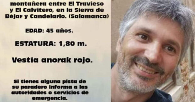 Imagen de José Antonio Martínez, desaparecido en la sierra de Béjar el 29 de diciembre.