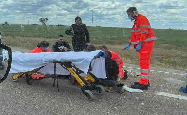 accidente grave en la n122 en Zamora
