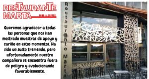 FOTO | "¡GRACIAS ZAMORA!", el emotivo mensaje del restaurante Marta que te hará llorar